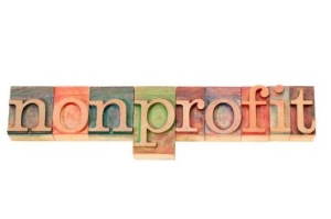 nonprofit word in letterpress type